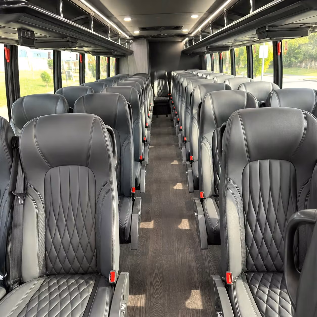 28 passenger minibus interior