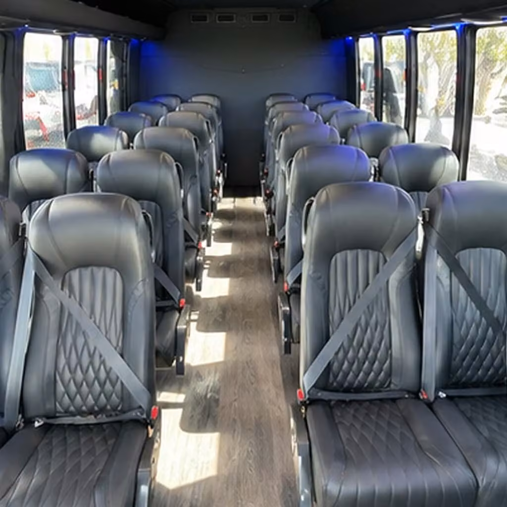 30 passenger minibus inside