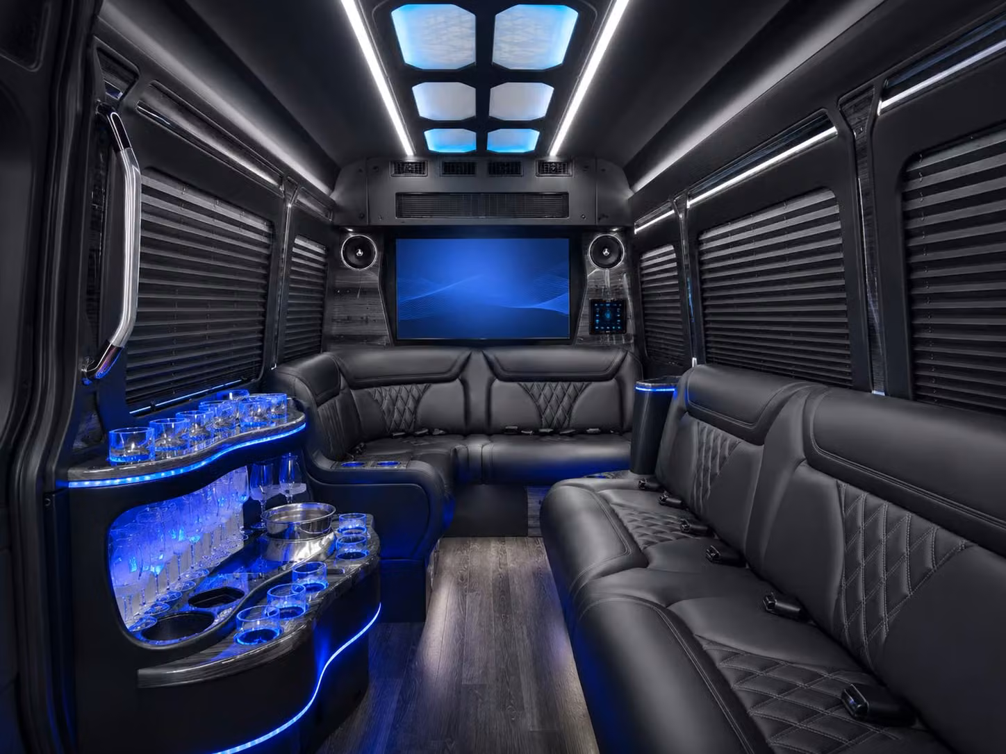 corporate event bus rentals for team building retreats and company celebrations